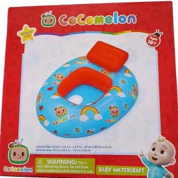 Cocomelon Baby Watercraft Pool Float 27x22x8 - Picture 1 of 3